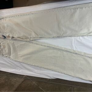Women’s High-Waist Cream Jeans